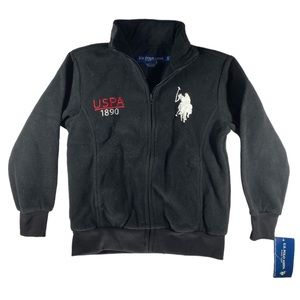 U.S. Polo Assn. Coat Boys Size 8 Small Black and Red Number 3 Jacket New W Tags